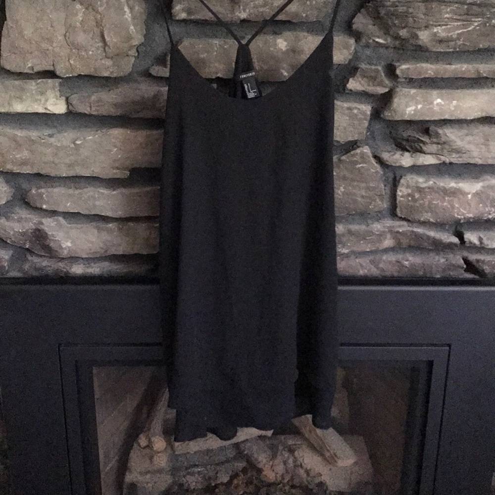 Black mini dress